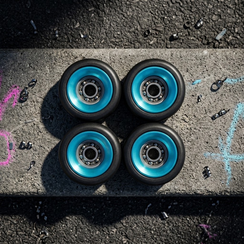 Premium Wheels - Blue - Set of 4