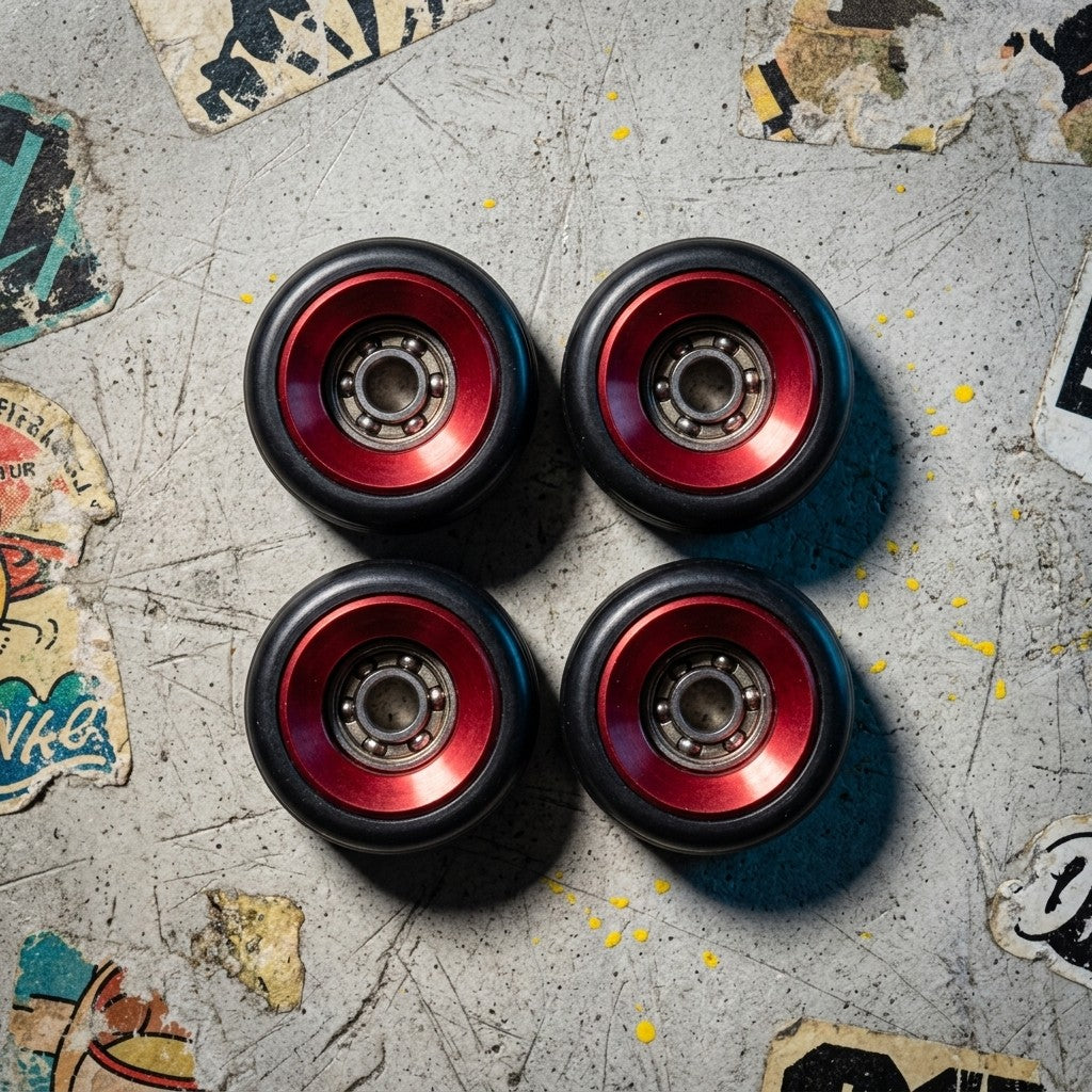 Premium Wheels - Red - Set of 4