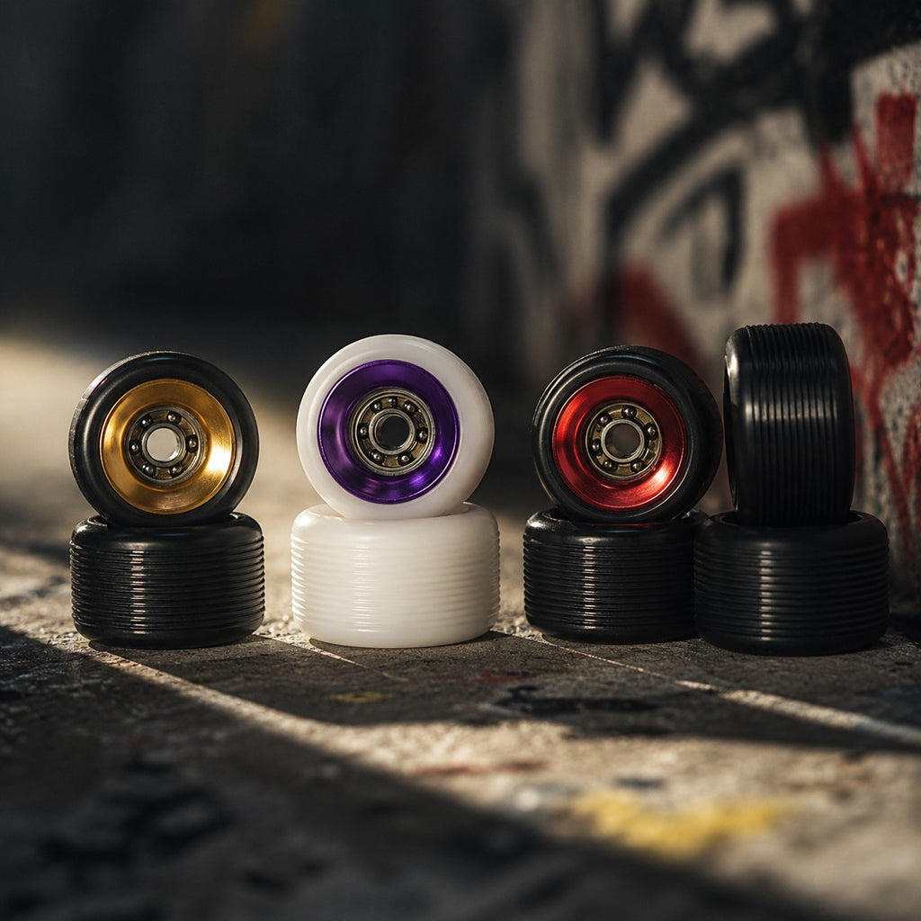 Premium Wheels - White/Purple - Set of 4